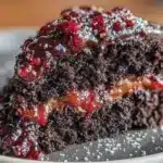 gâteau noir velours halloween facile - featured image