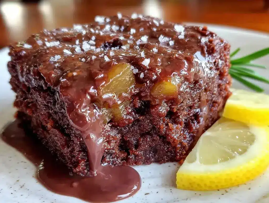 gâteau poire chocolat fondant - featured image