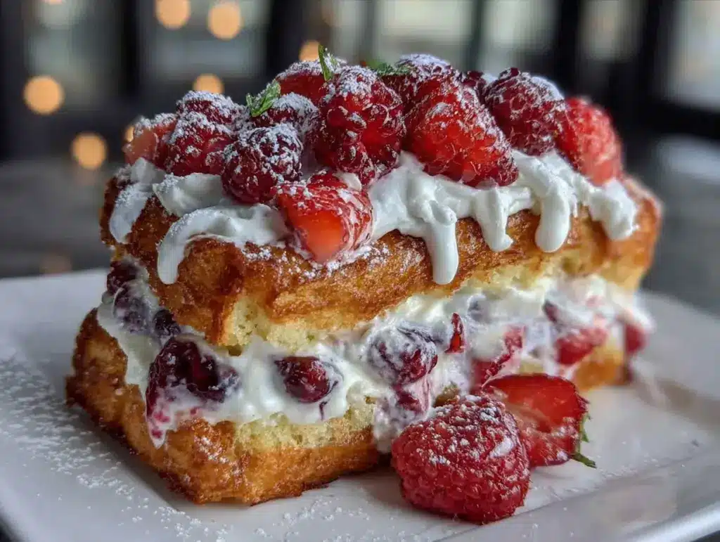 gâteau vanille framboise trois étages - featured image