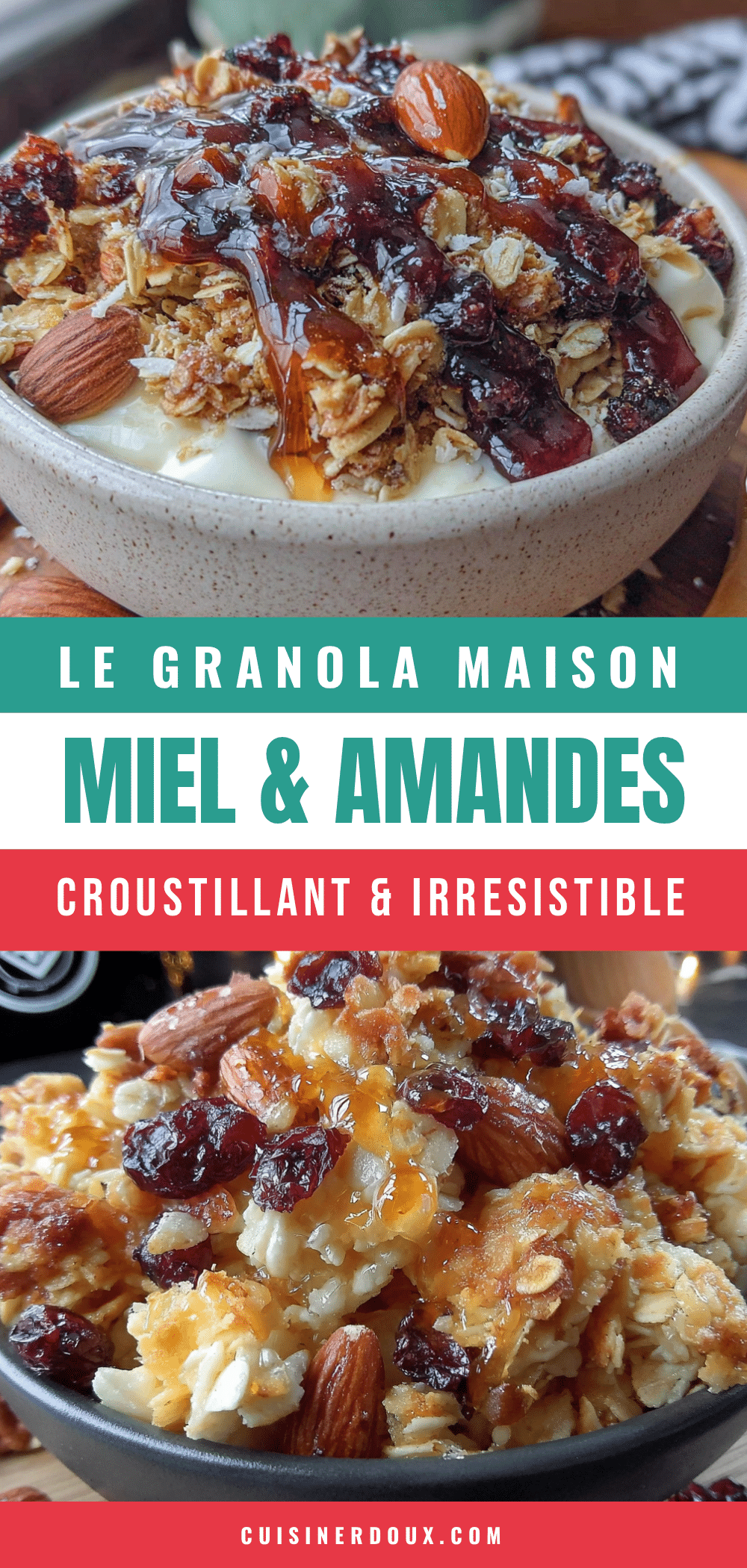 granola maison croustillant miel amandes recipe