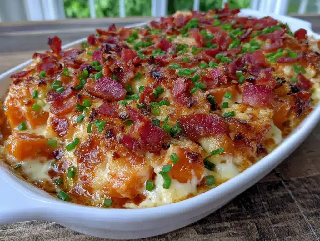 gratin de butternut au reblochon et lardons - featured image