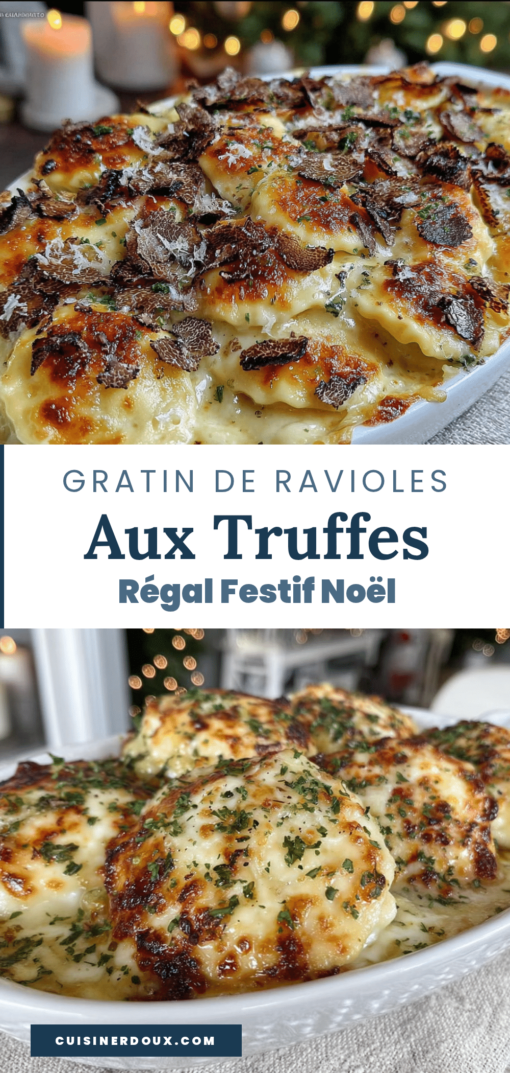 gratin de ravioles aux truffes recipe