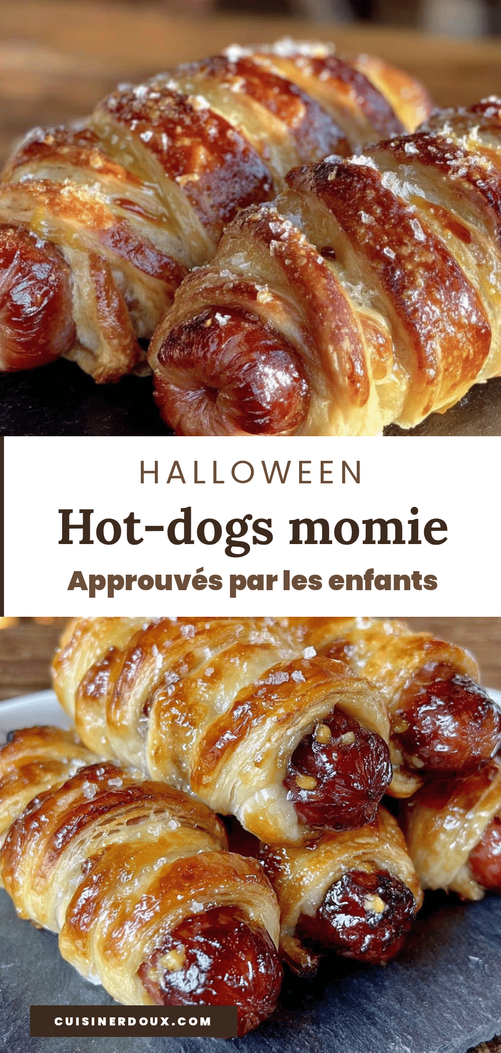 hot-dogs momie halloween recipe