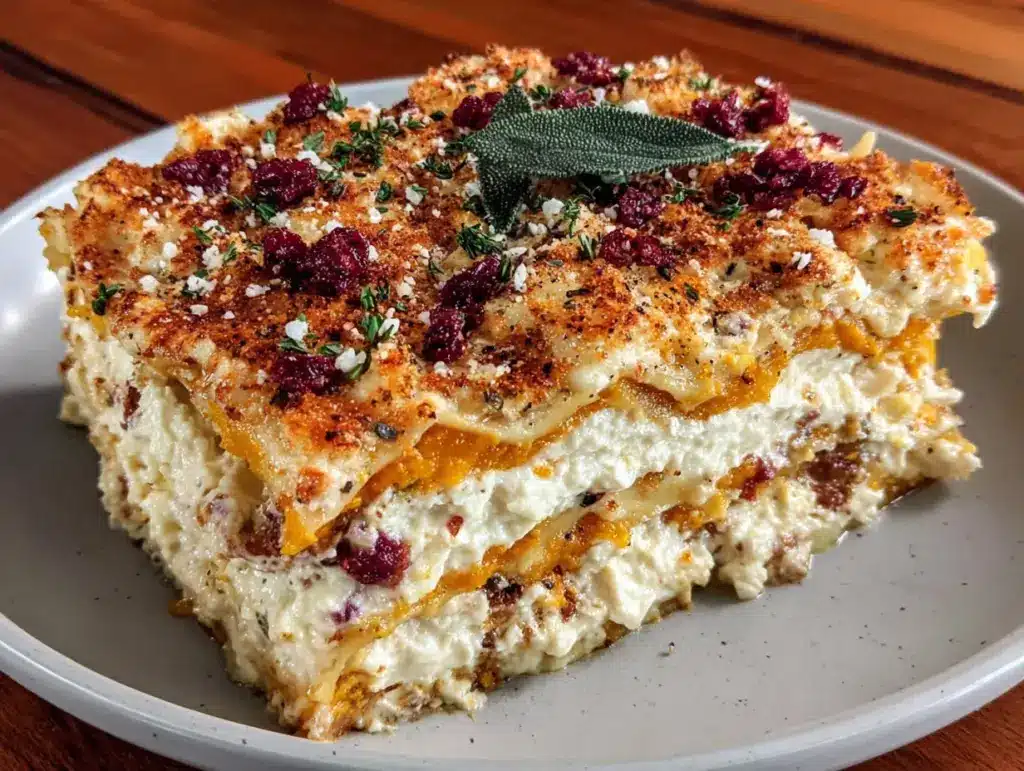 lasagnes butternut ricotta sauge - featured image