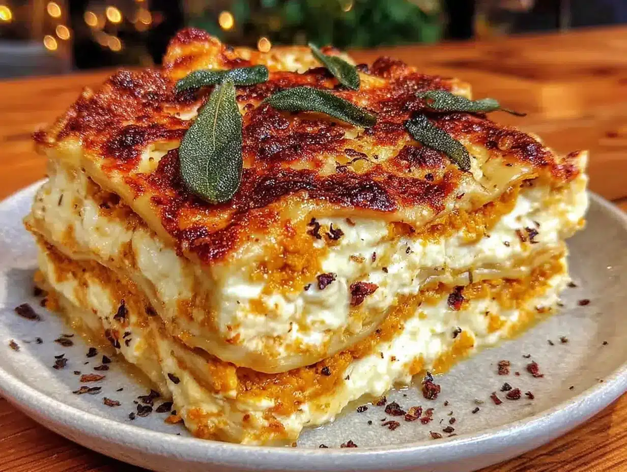 lasagnes butternut ricotta sauge preparation steps