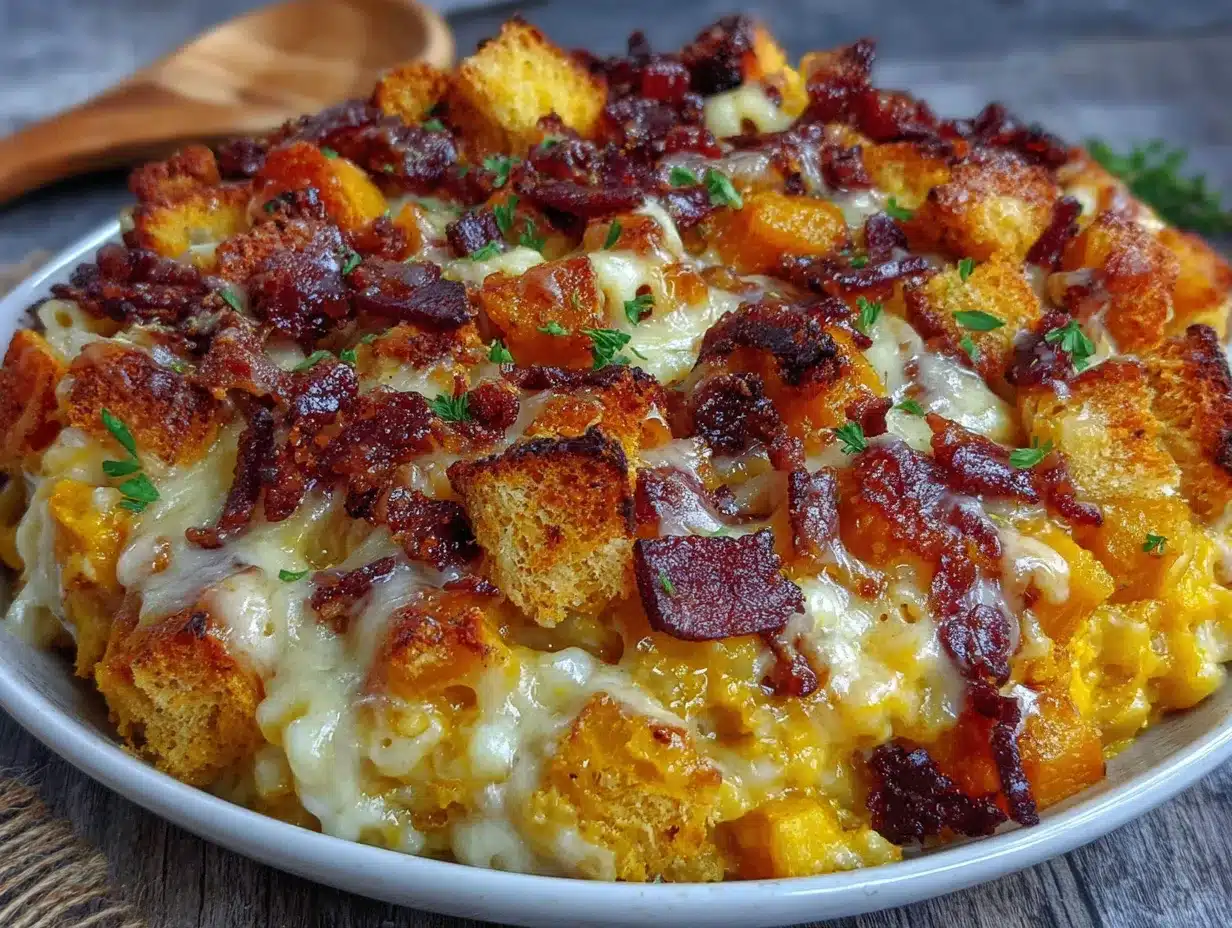 mac and cheese à la courge preparation steps