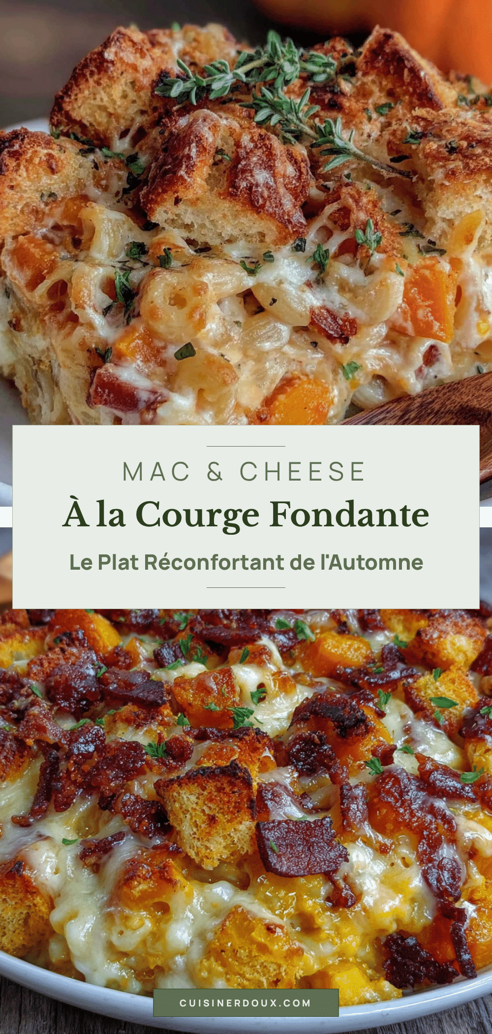 mac and cheese à la courge recipe