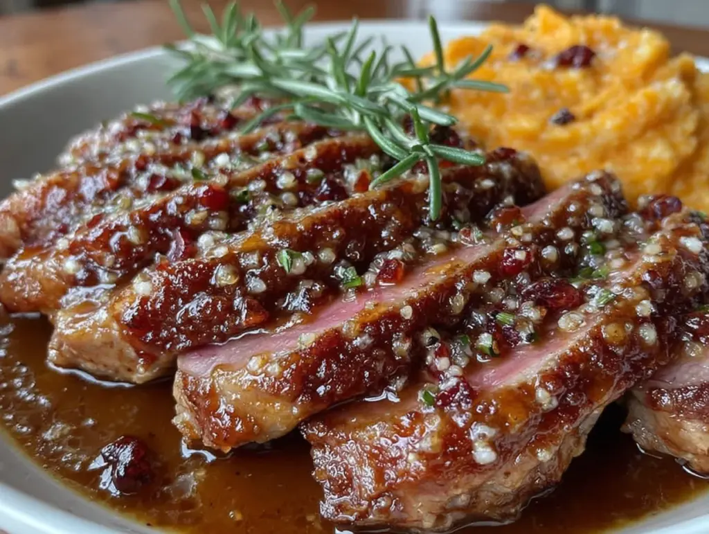 magret de canard sauce miel épices de Noël - featured image