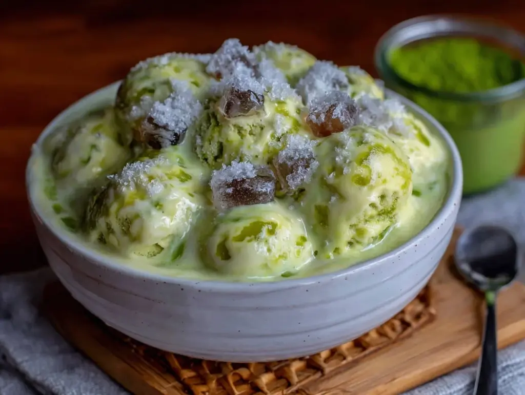 matcha glacé crémeux - featured image