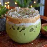 matcha glacé crémeux au lait d’avoine - featured image