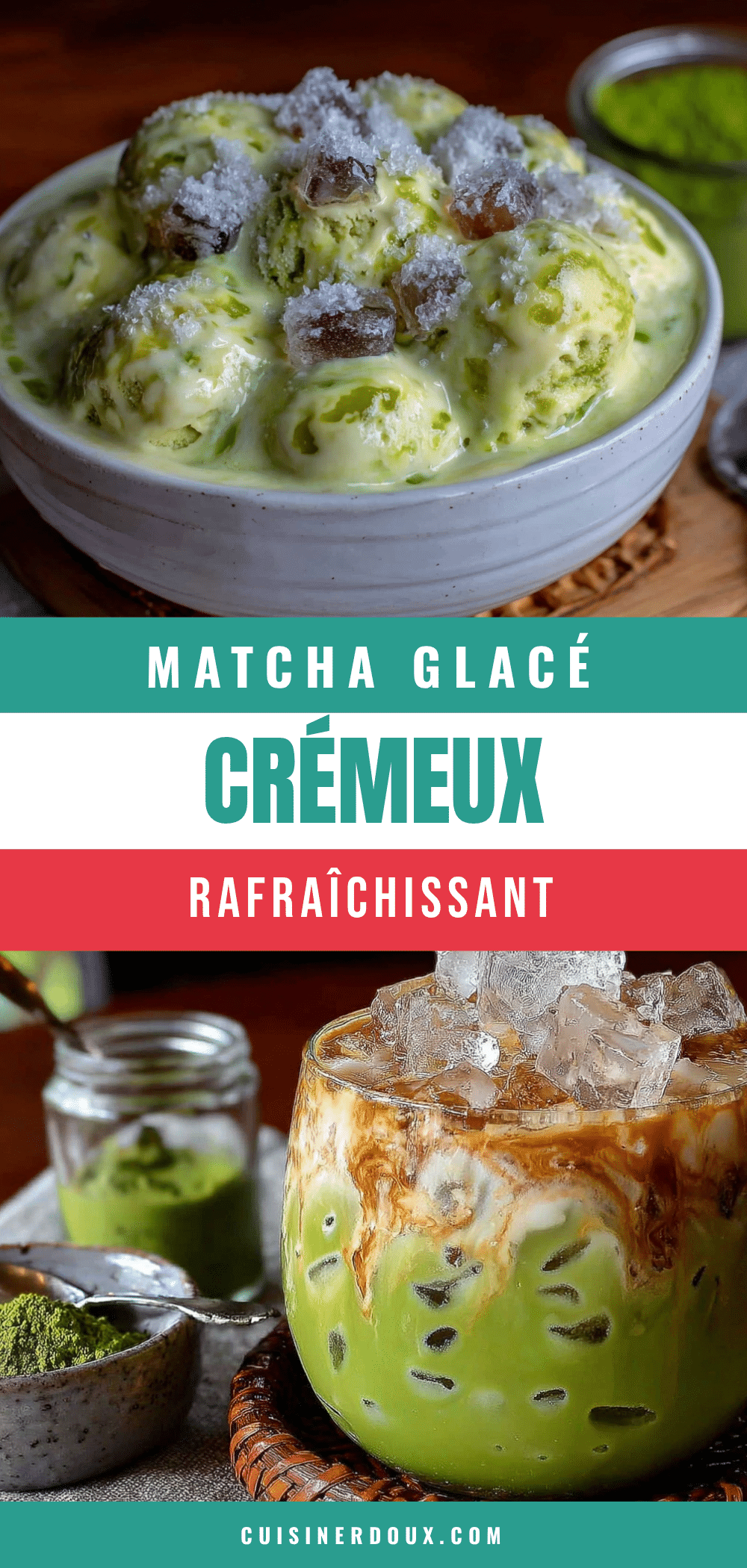 matcha glacé crémeux recipe