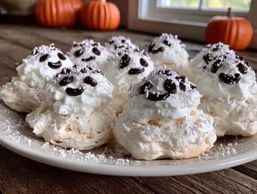 meringues fantômes halloween - featured image