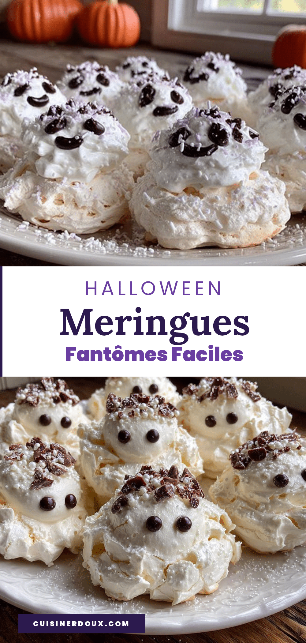 meringues fantômes halloween recipe