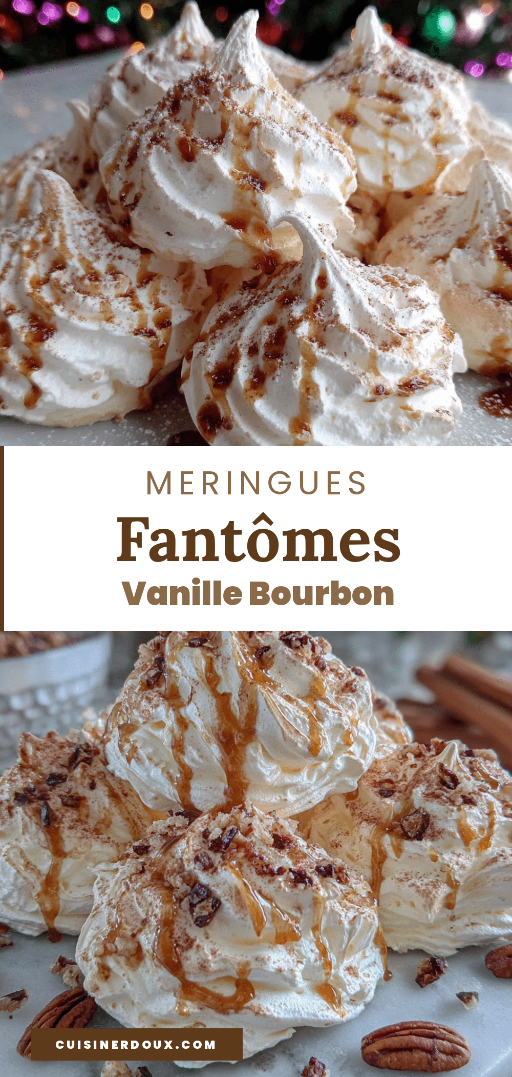 meringues fantômes vanille bourbon recipe