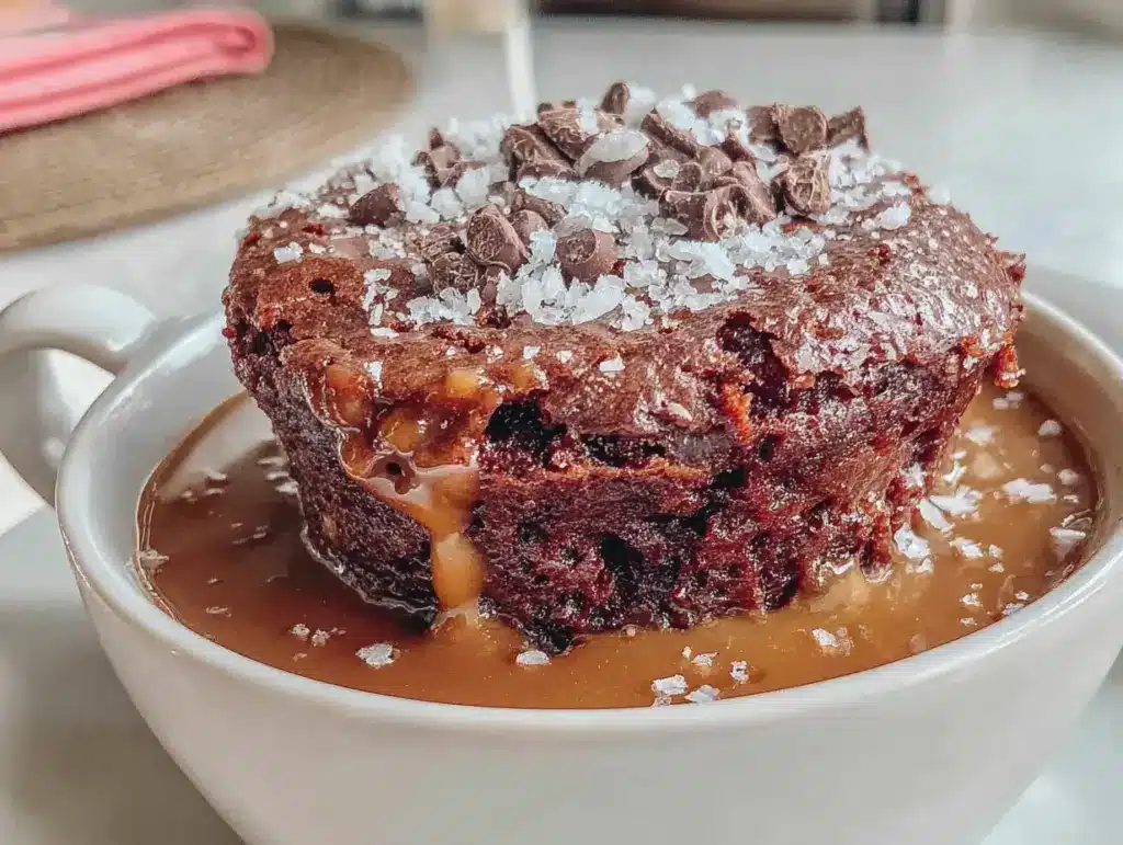 mug cake chocolat fondant - featured image