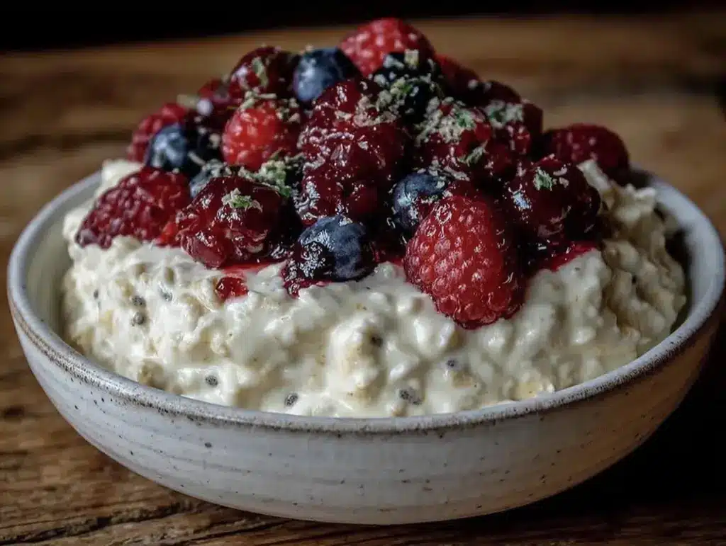 overnight oats aux fruits rouges - featured image