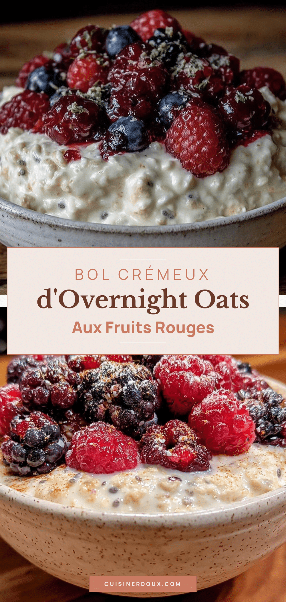 overnight oats aux fruits rouges recipe