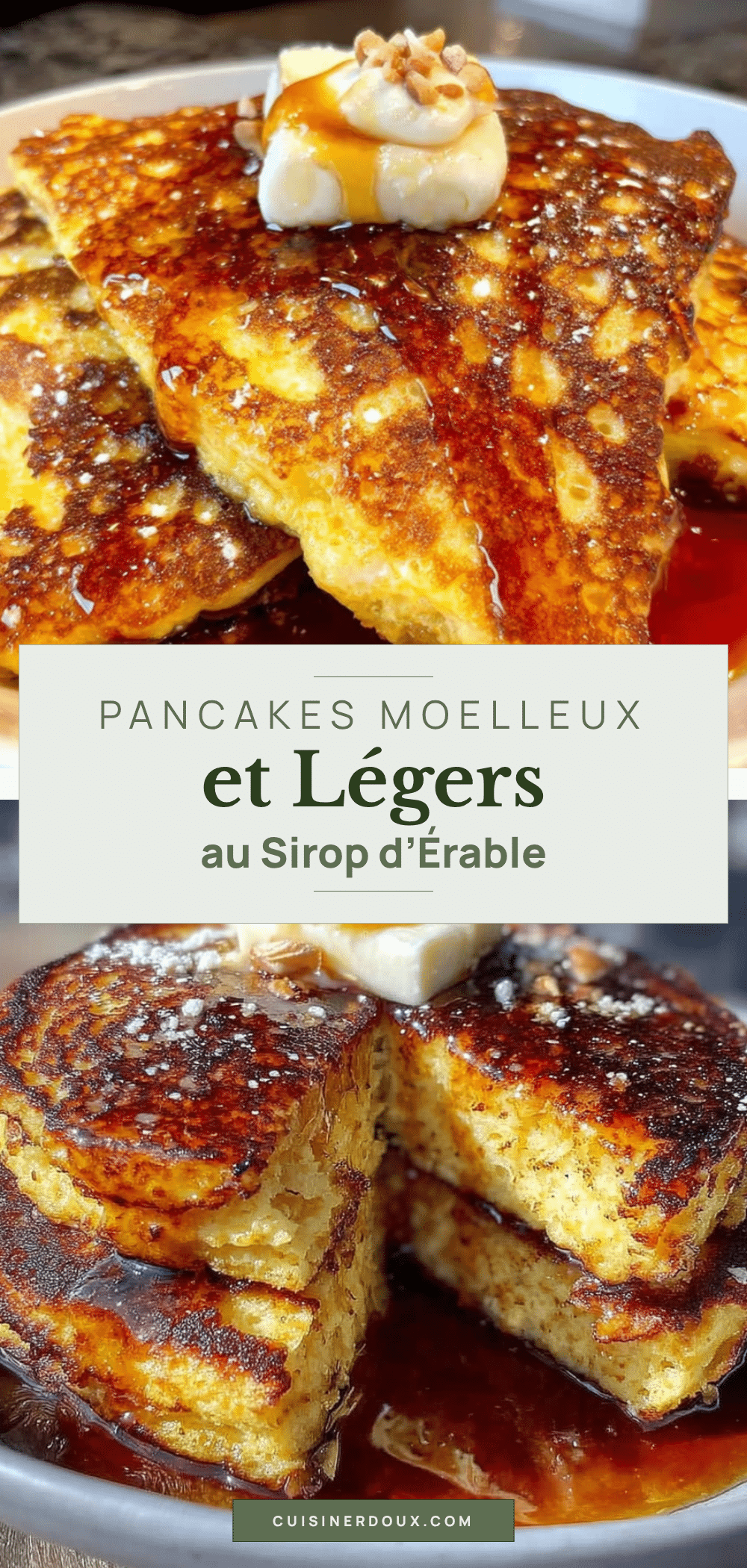 pancakes moelleux et légers au sirop d’érable recipe