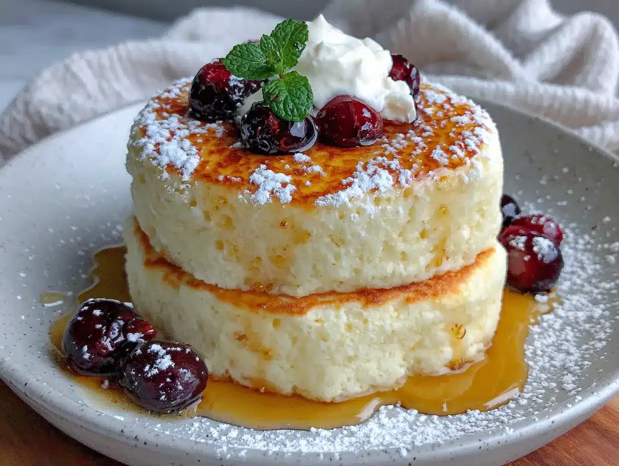 pancakes soufflés japonais moelleux preparation steps