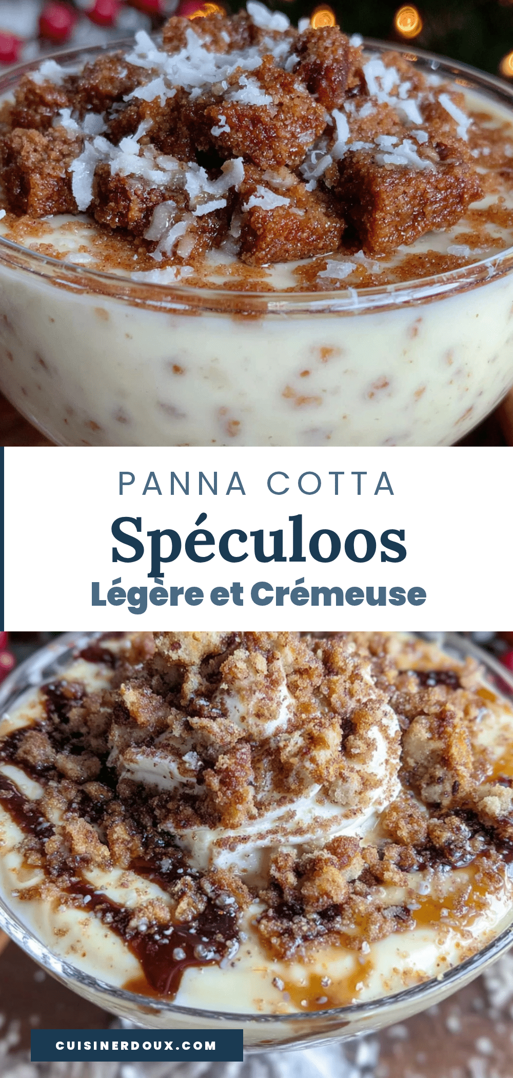 panna cotta spéculoos légère et crémeuse recipe
