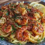 pâtes aux crevettes beurre ail recette facile 15 minutes - featured image