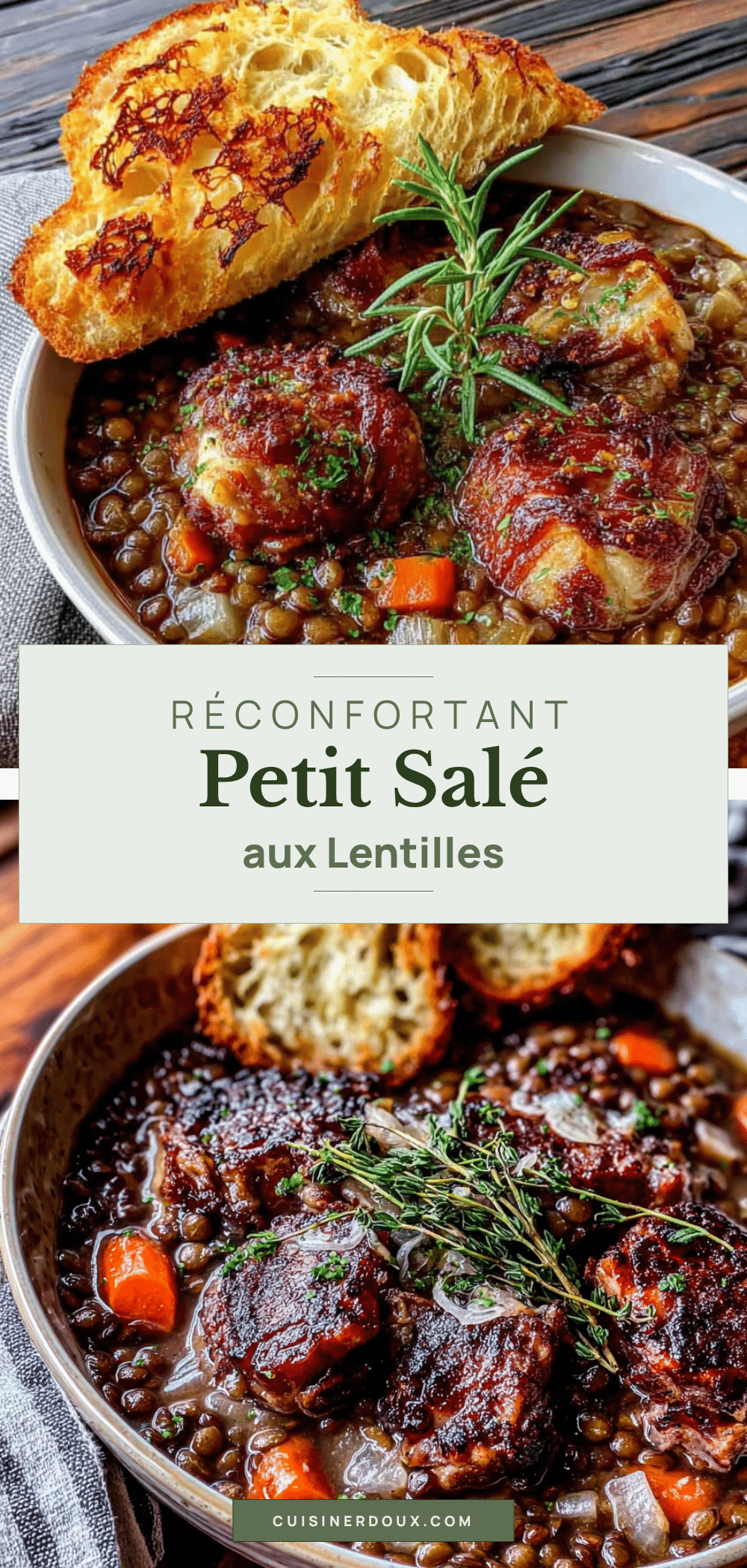 petit salé aux lentilles recipe