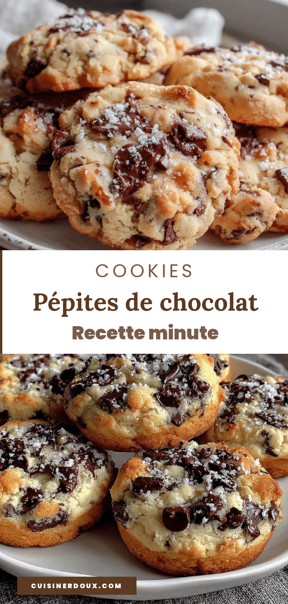petits cookies aux pépites de chocolat recipe