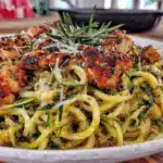 poêlée rapide de courge spaghetti au poulet rôti - featured image