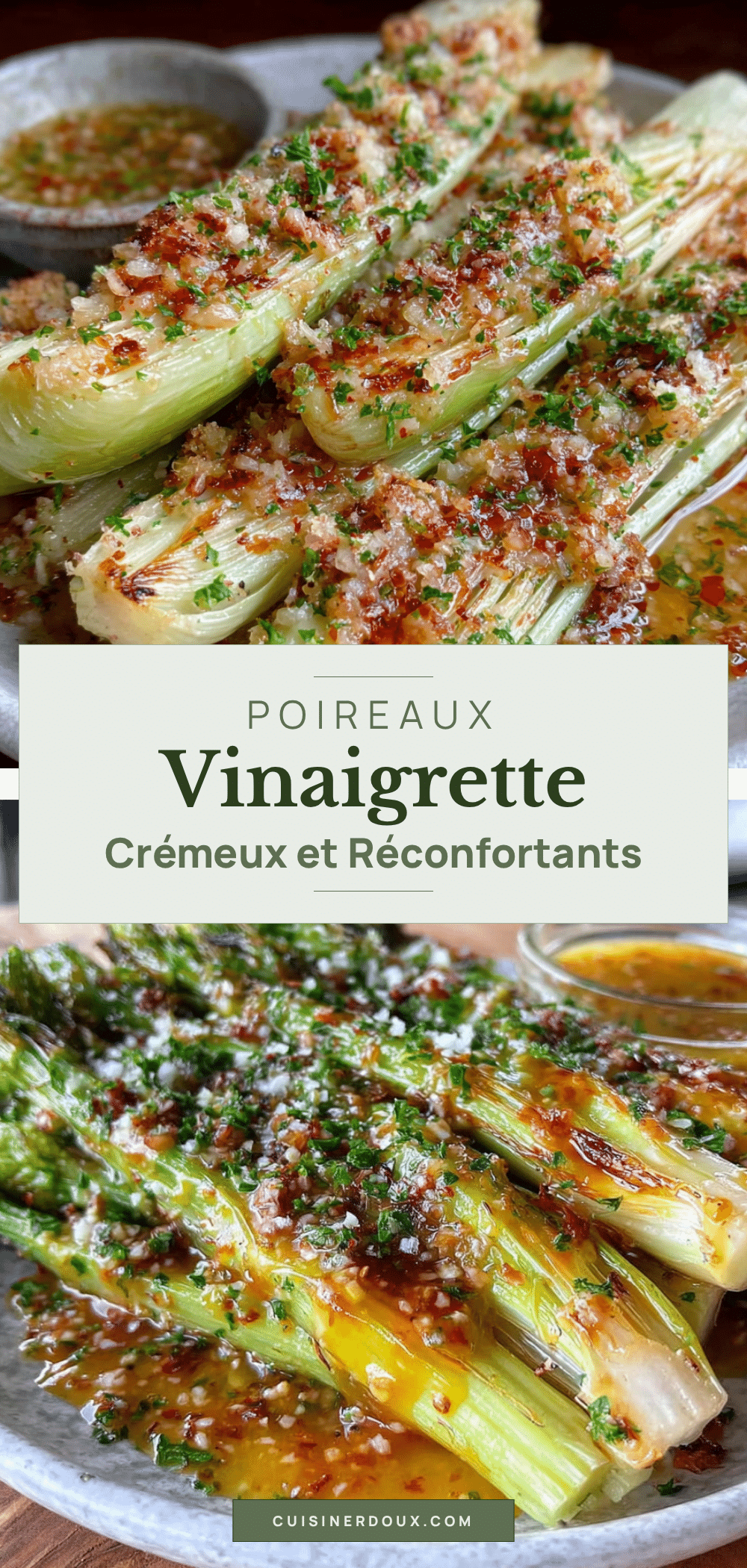 poireaux vinaigrette crémeux recipe