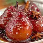 poires pochées au vin chaud - featured image