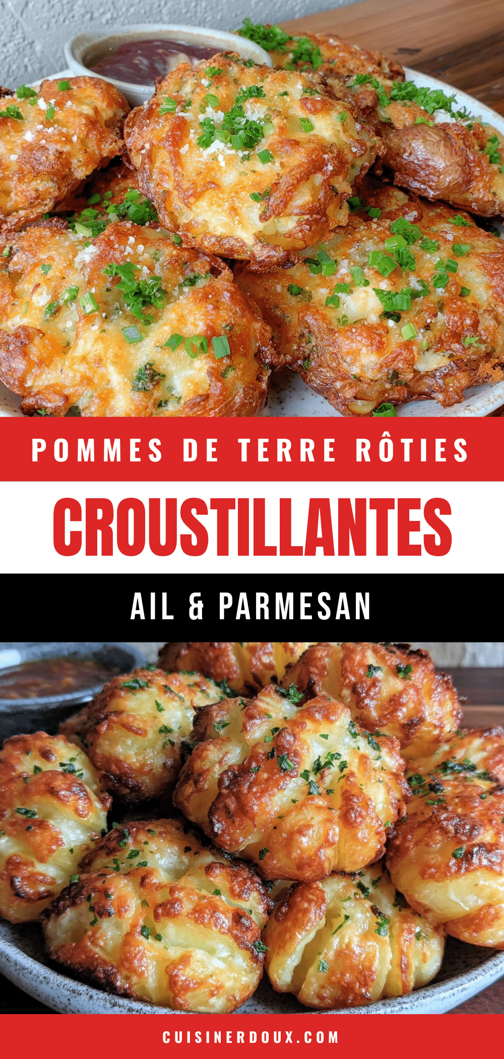 pommes de terre rôties croustillantes à l’ail et au parmesan recipe