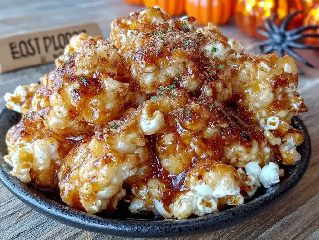 popcorn caramel halloween épicé - featured image