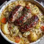 potée au chou vert et saucisses fumées facile - featured image