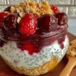 pudding de chia aux baies en pot mason - featured image