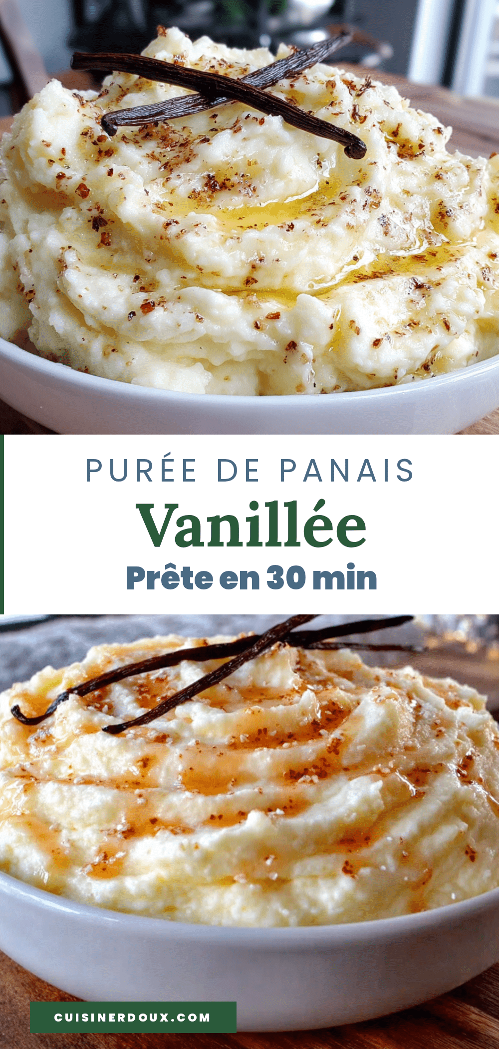 purée de panais vanillée au beurre noisette recipe