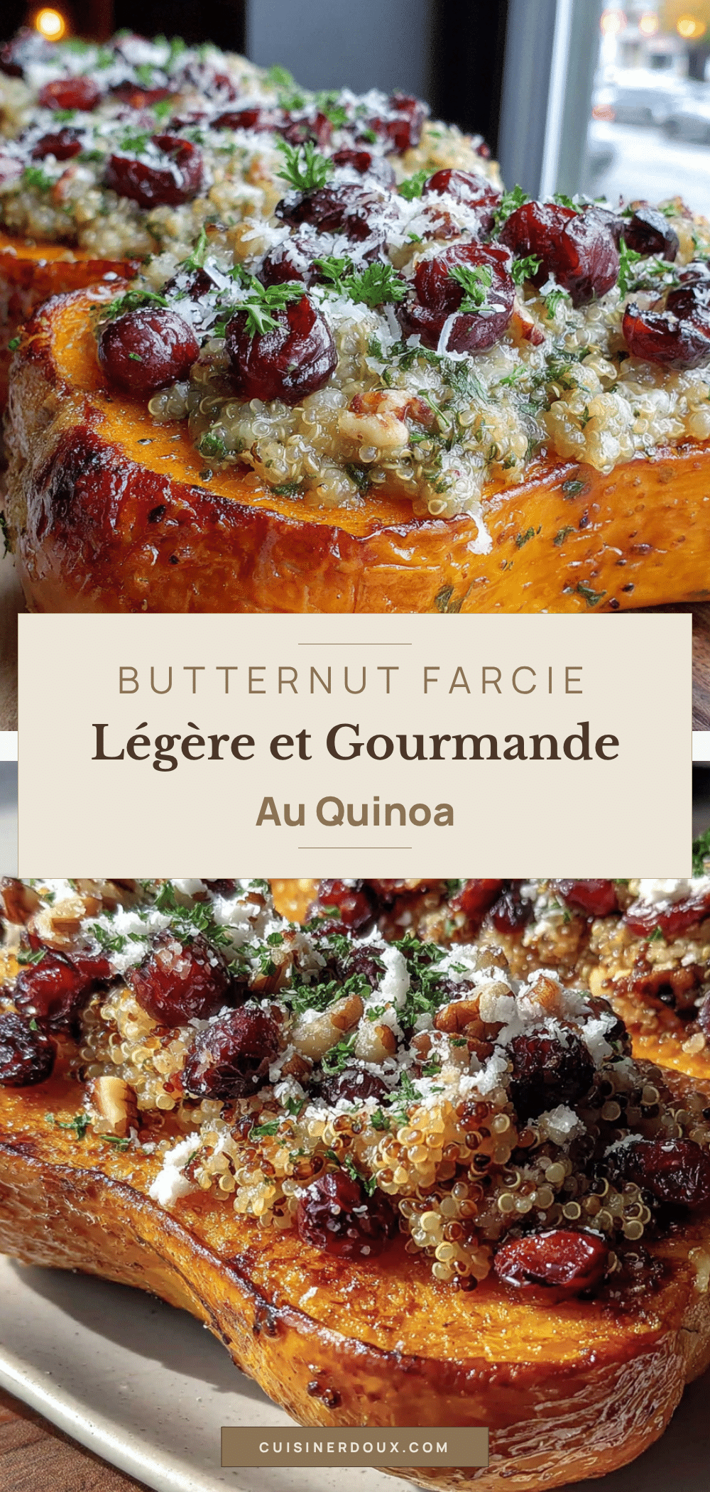 recette butternut farcie quinoa recipe