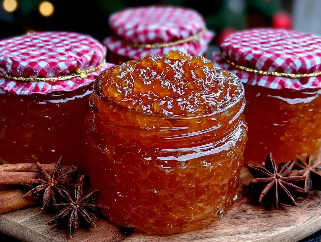 Recette rapide de confiture de Noël orange-cannelle preparation steps