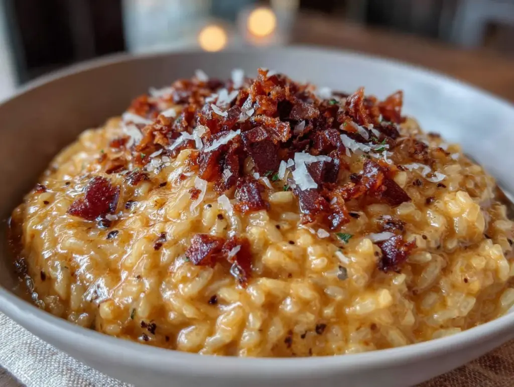 risotto crémeux truffes et champagne - featured image