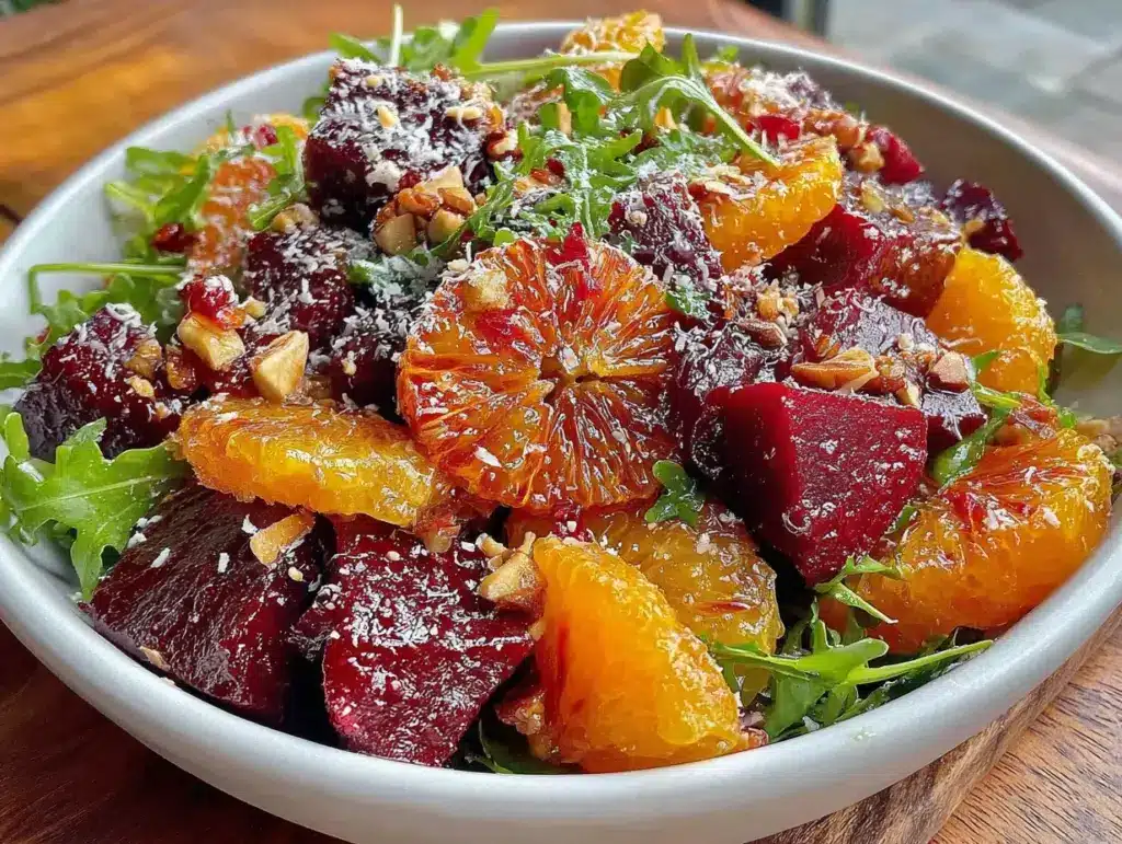 Salade d’automne betterave rôtie et orange sanguine - featured image
