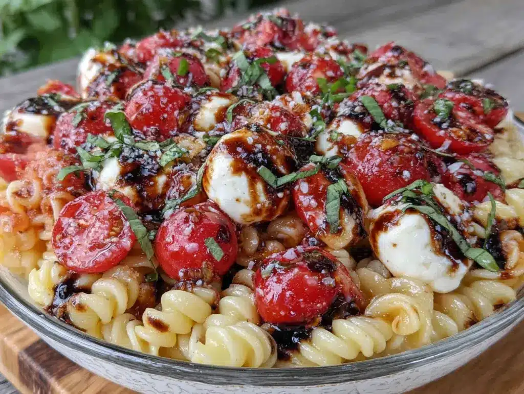 salade de pâtes Caprese - featured image