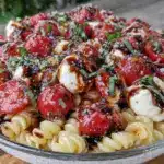 salade de pâtes Caprese - featured image