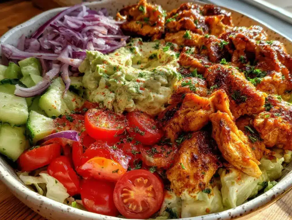 salade de poulet au yaourt grec - featured image