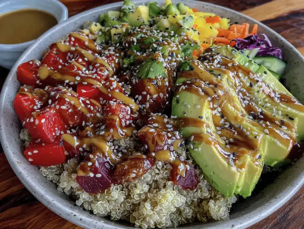 salade quinoa arc-en-ciel - featured image