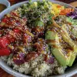 salade quinoa arc-en-ciel - featured image
