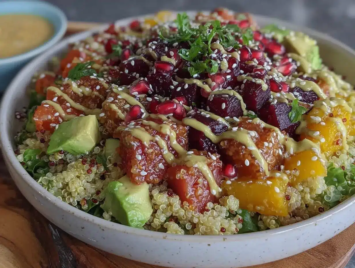 salade quinoa arc-en-ciel preparation steps