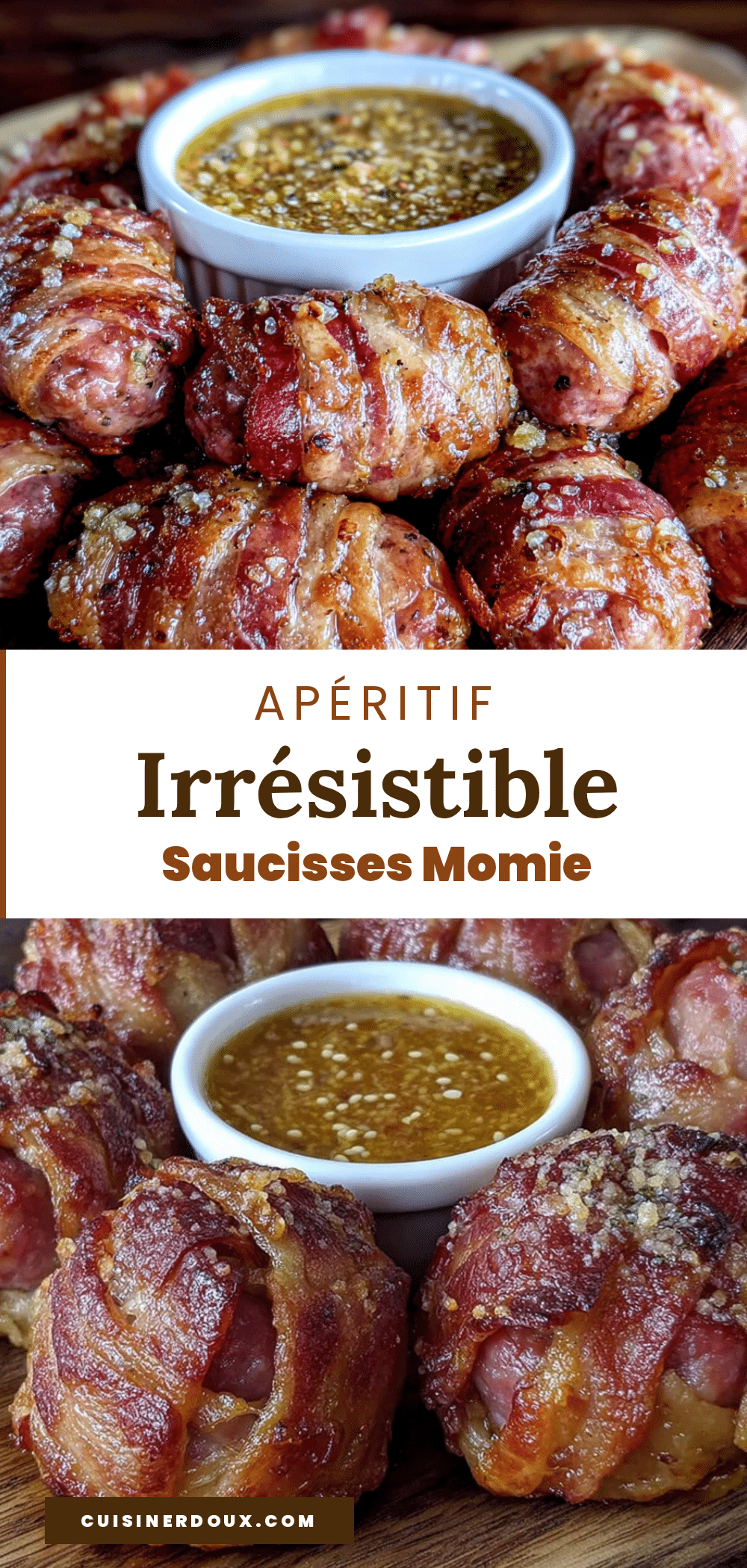 saucisses cocktail en pâte feuilletée façon momie recipe