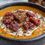soupe à la citrouille et chorizo - featured image