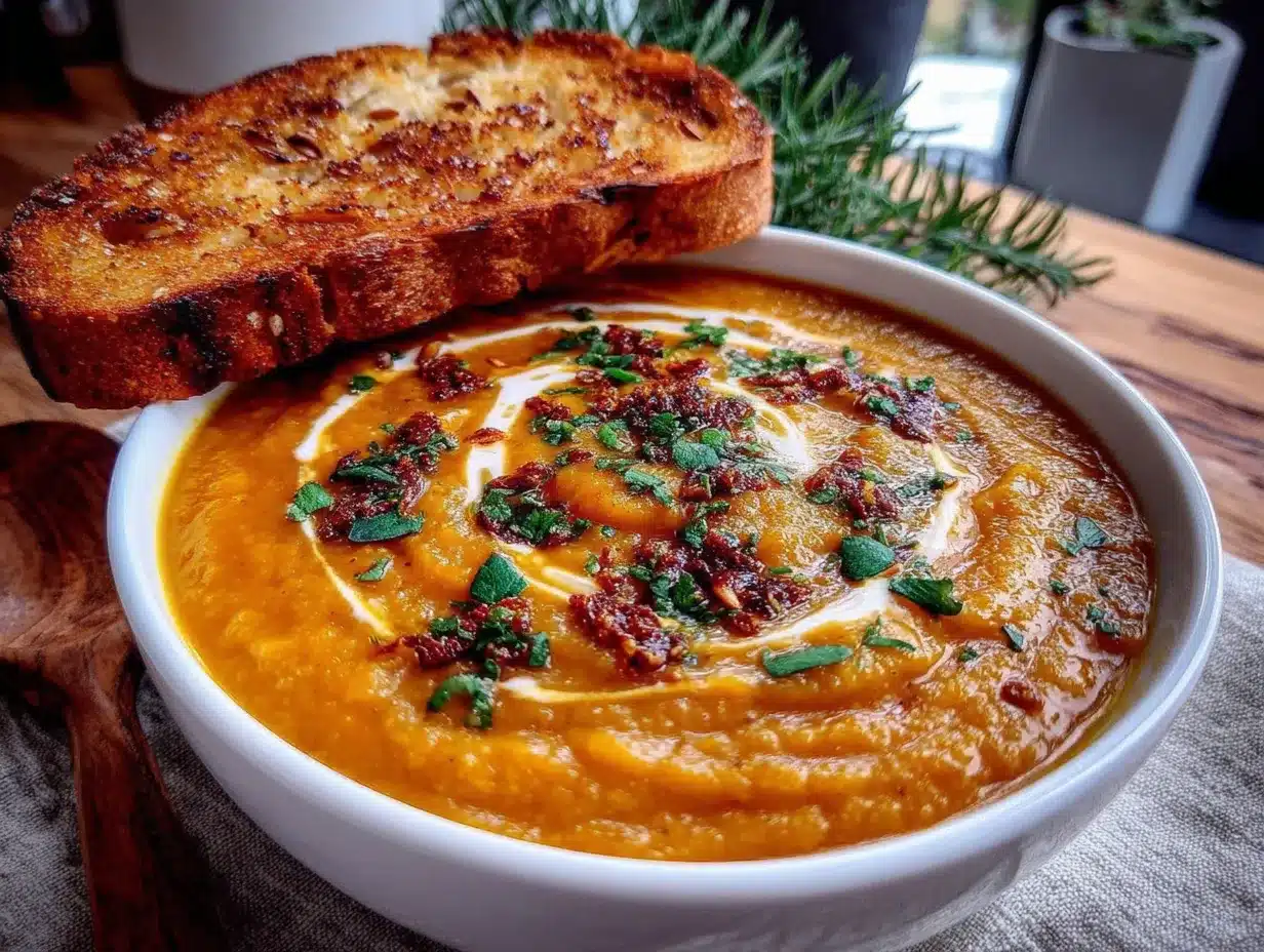 Soupe butternut curry gingembre onctueuse d’automne preparation steps