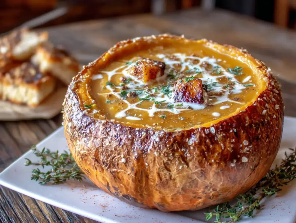 soupe de citrouille crémeuse pour enfants - featured image