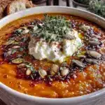 Soupe de potimarron rôti au four et chèvre - featured image